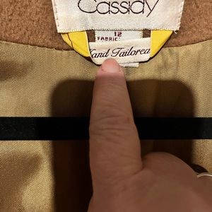 80’s era women’s wool trench coat